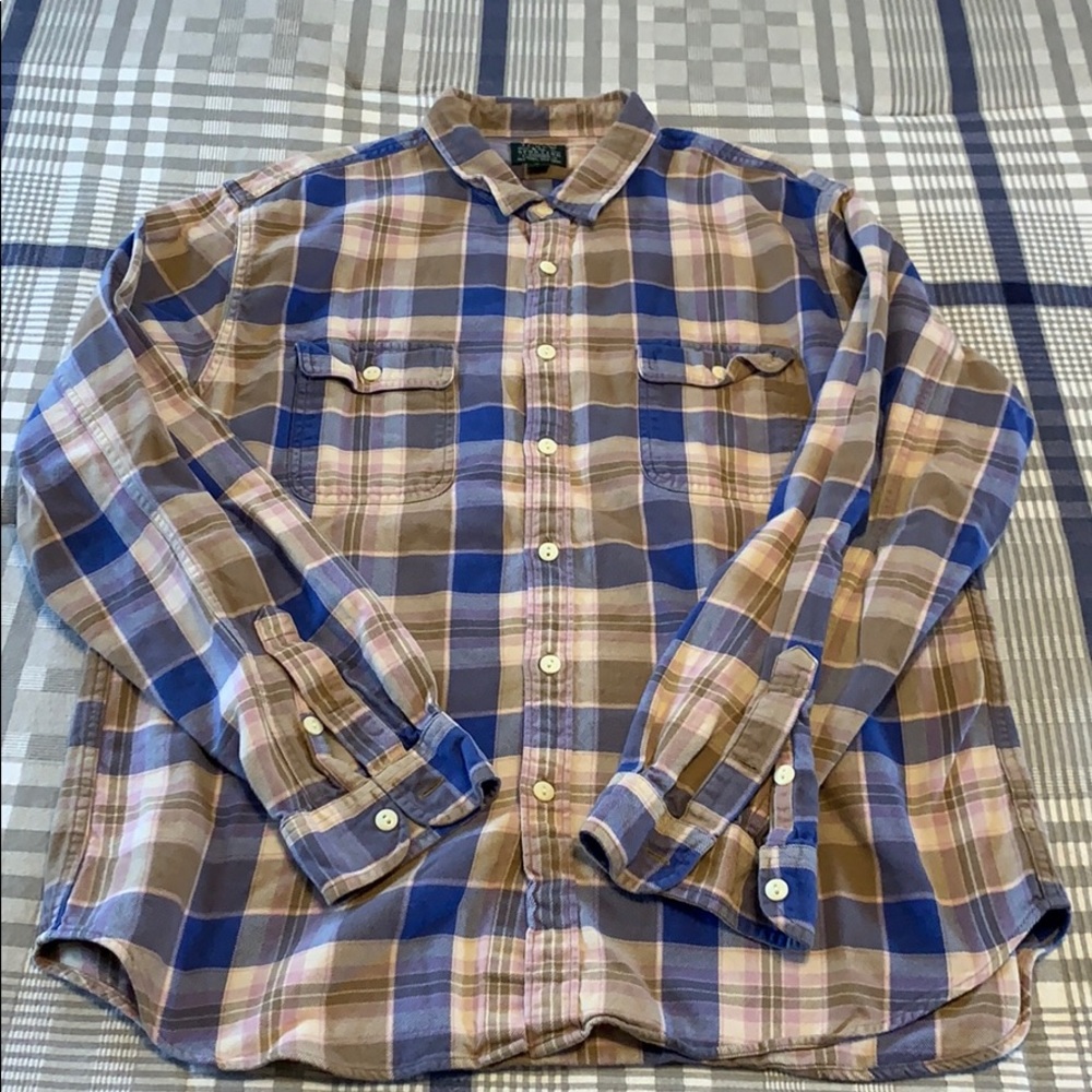 J. Crew Heavyweight Flannel XL - Picture 1 of 3